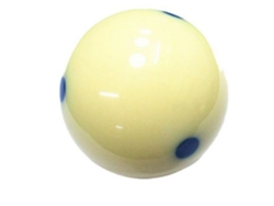 Bola De Billar Grande De Resina Para Entrenamiento Y Repuesto, Accesorio De Mesa Con Punto Azul.