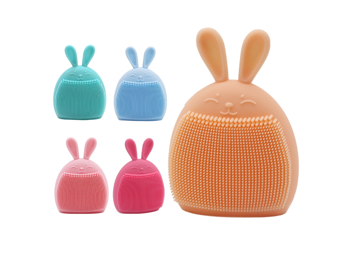 Juego de 5 cepillos de baño para bebé, cepillo exfoliante de silicona TRUYUETY