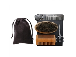 Set de peines para barba, peine doble para aceite de barba, cepillo y herramienta de cuidado KOFIHETY