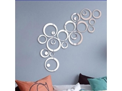 Elegantes pegatinas de espejo acrílico para pared, pegatinas decorativas para crear arte, seguras y no tóxicas, superficie reflectante para la decoración del hogar.