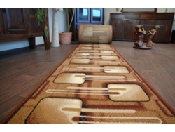 Alfombra de Pasillo Bcf Malina Marrón 100 cm
