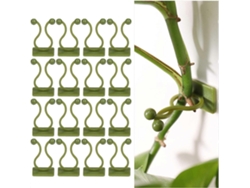100 Pinzas De Soporte Para Plantas Trepadoras, Autoadhesivas De Plástico Abs, Verdes Para Paredes Y Organización De Enredaderas