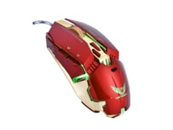 Ratón Gaming Cableado Usb Zerodate X800 3200dpi Luz Led Roja Ratones Programables
