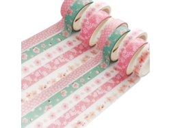 Set de cinta washi creativa, diseño moderno, 10 rollos, buena adherencia, transferible, uso generalizado, varios tamaños, ideal como regalo para artesanos.