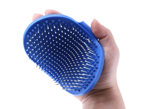 Cepillo de mano para perros y gatos con punta de goma cepillo de aseo para perros cepillos para perros pequeños y grandes perros de pelo corto y la...