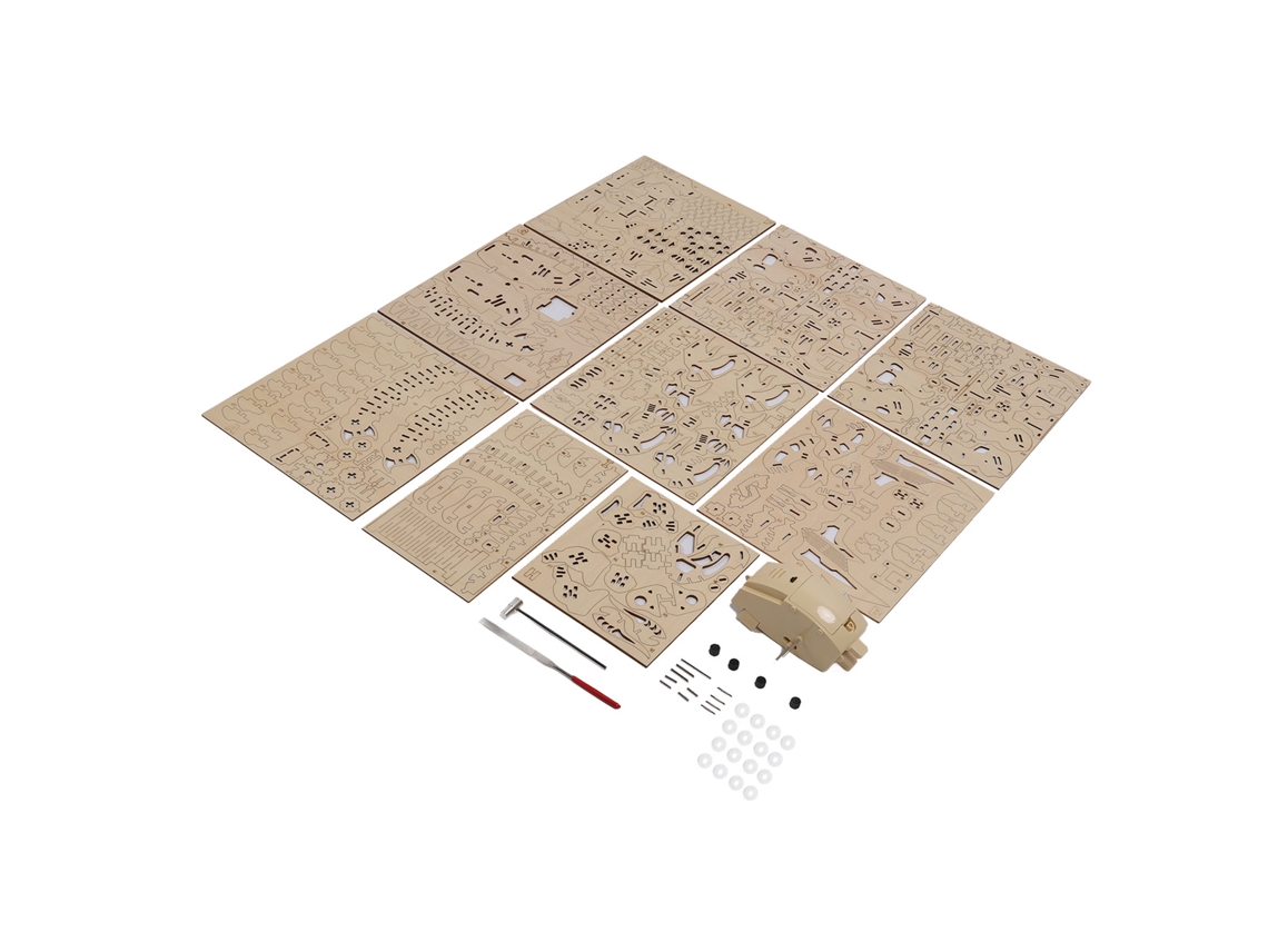 Rompecabezas Eléctrico De Madera 3d De Dinosaurios Para Armar Uno Mismo, Juguete Decorativo Grande