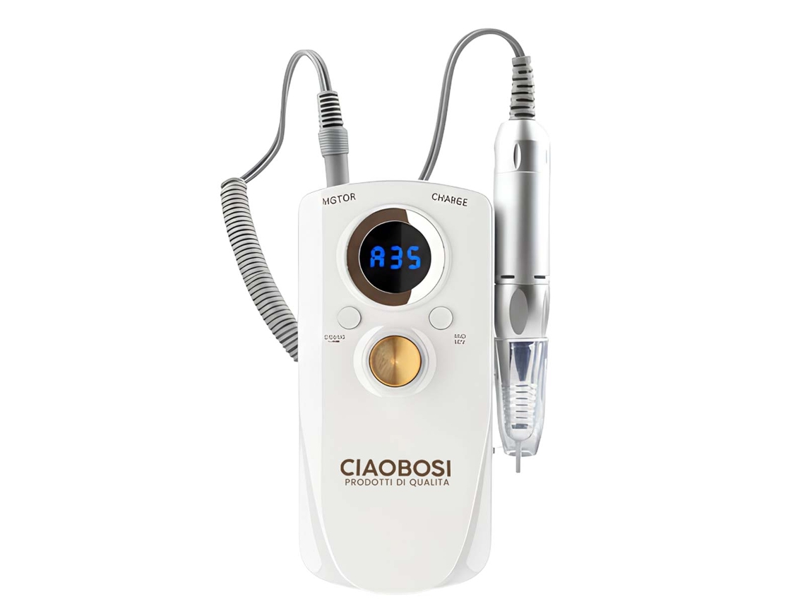 Lima de uñas recargable Avizar 16W con velocidad variable y pantalla LED blanca