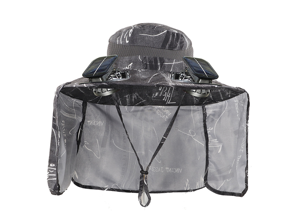 Sombrero Solar Chrui Con Ventilador Doble Y Protección Upf 50+ (s3)