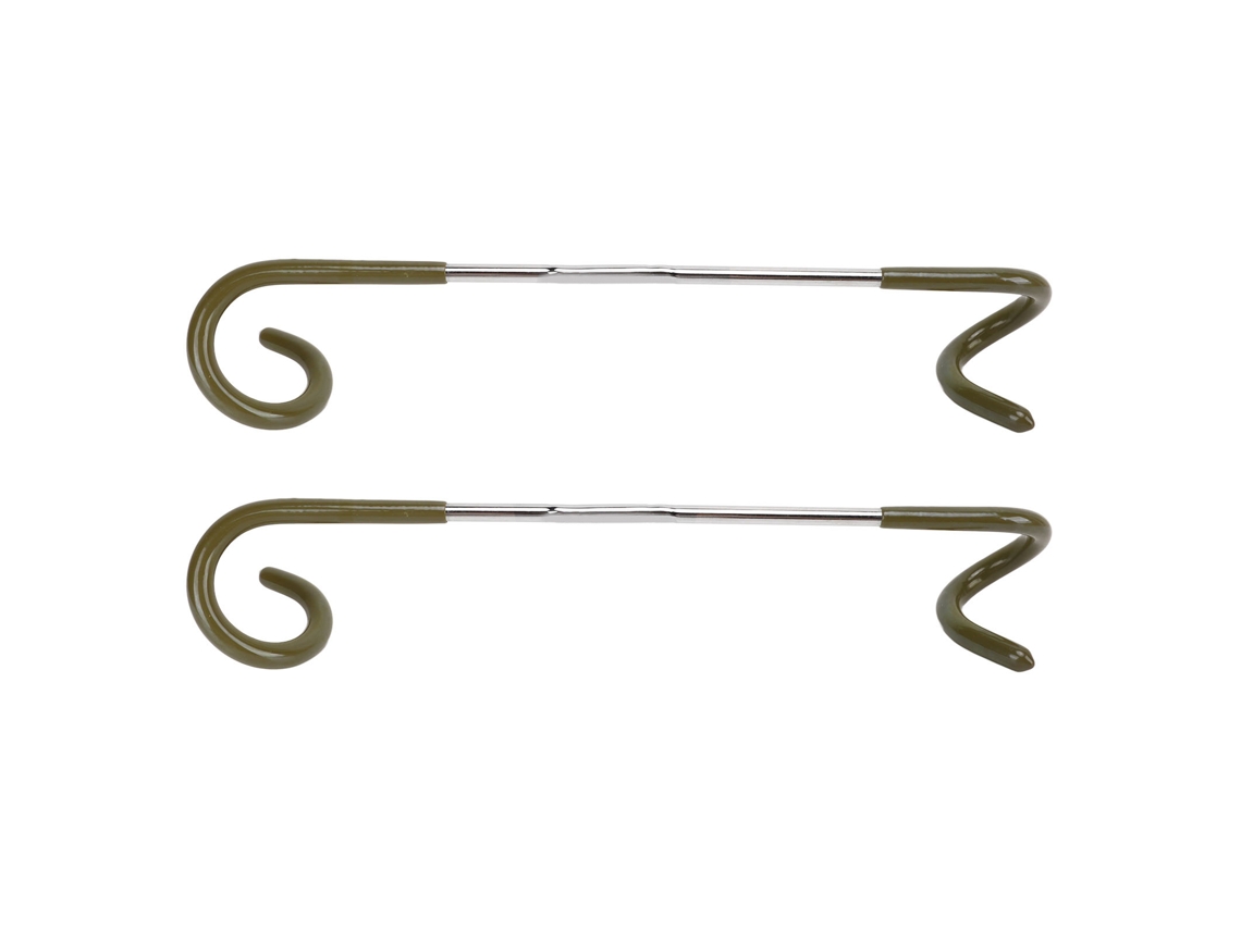 Mali ganchos para Lanterna de Camping em Aço Inoxidável com Cabo de Borracha Antiderrapante para Teto de Barraca e Outdoor 2 Peças