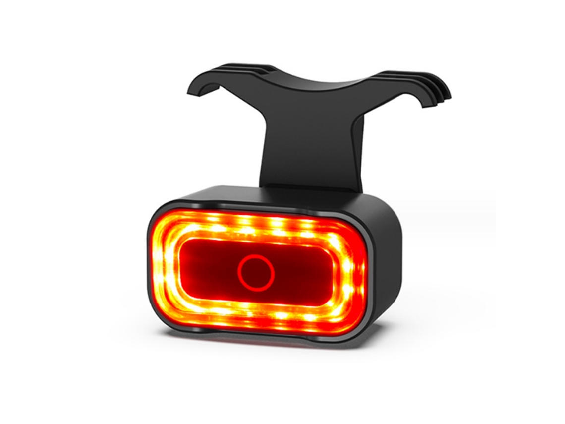 Casco inteligente para bicicleta con luz trasera y freno IPX8, color negro, Yizhood
