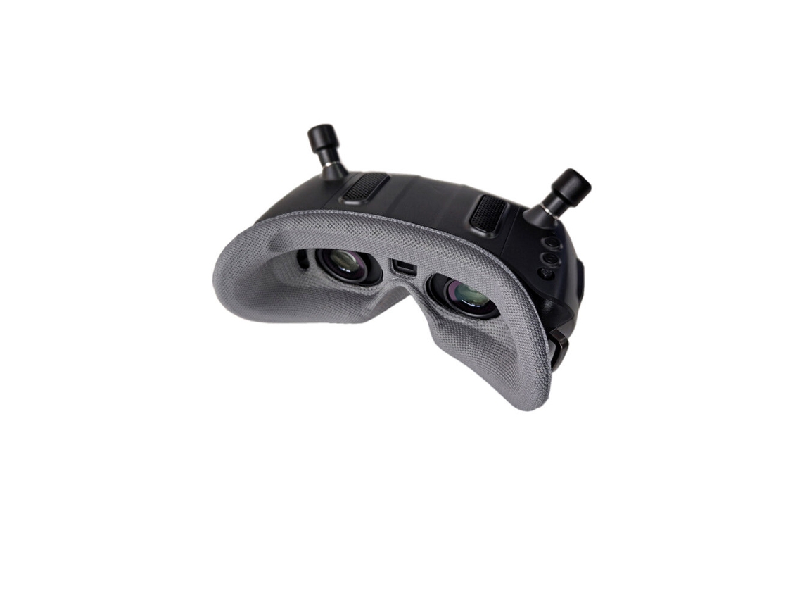 Negrowlyl Máscara Ojos Para Auriculares Fpv Placa Facial Almohadilla Algodón Antifugas Luz Esponja Suave Delgada Walksnail Avatar Hd X