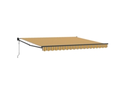 Maison Exclusive - Toldo Retráctil Multicolor 400 X 300 Cm Poliéster Y Aluminio