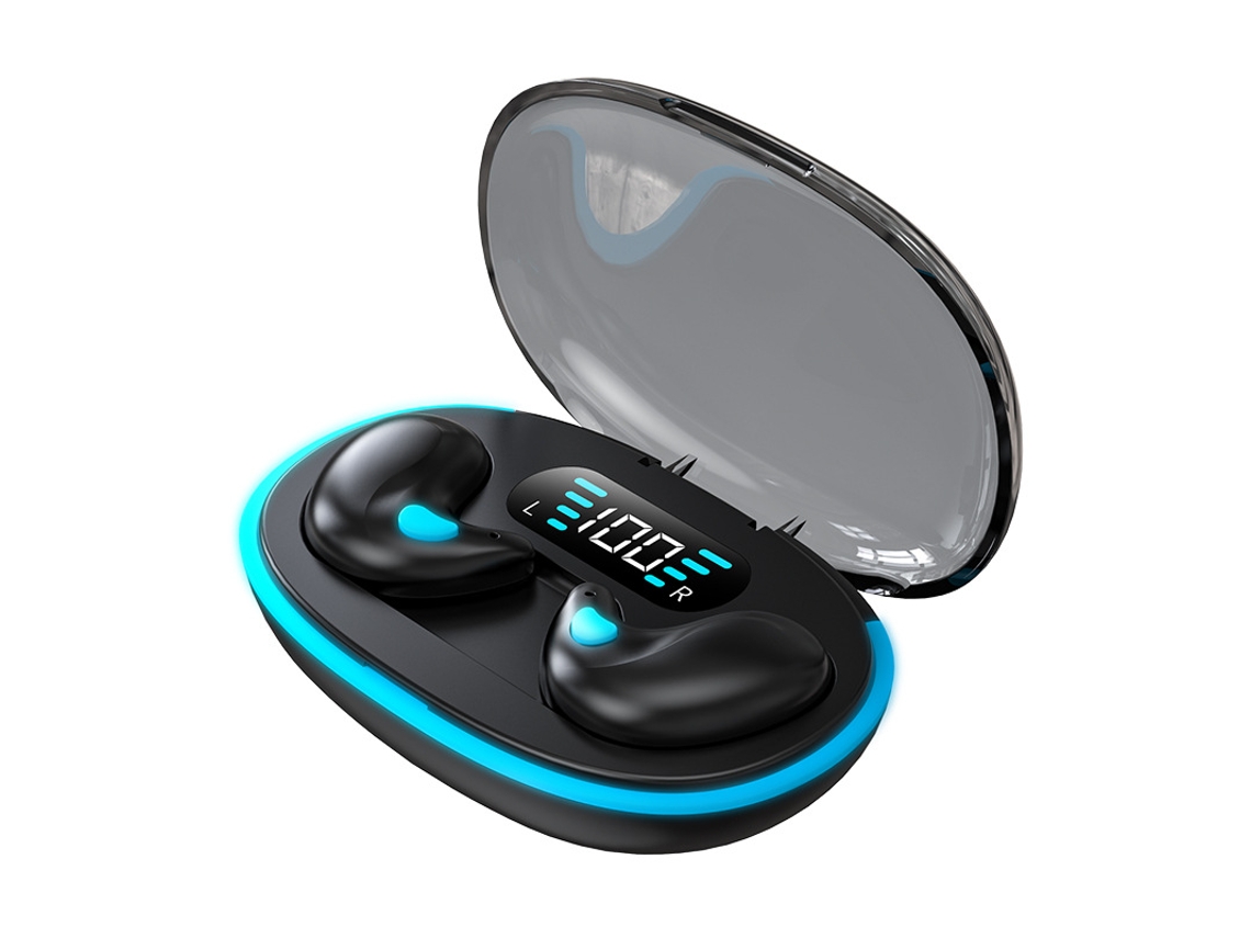 Auriculares Inalámbricos Bluetooth (negros), Tecnología De Conducción Ósea, Cancelación De Ruido Para Deportes, Mini Y Ultrapequeños.