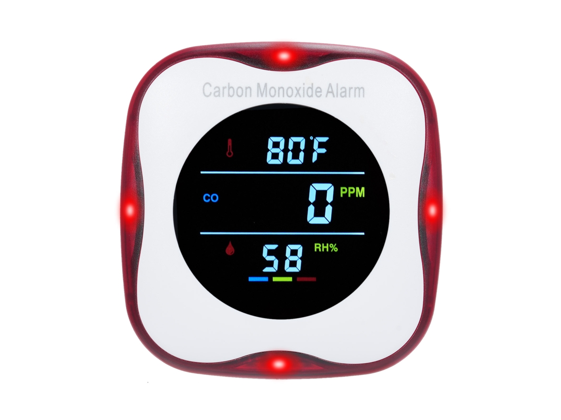 Detector De Monóxido De Carbono Enchufable 3 En 1 Con Pantalla Lcd, Termómetro E Higrómetro Para El Hogar, Hoteles Y Autocaravanas.