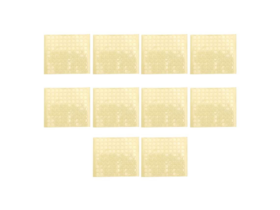 KKML - Pegatinas adhesivas redondas transparentes de doble cara para uñas DIY, 10 piezas, 100 pegatinas por pieza, 5 mm