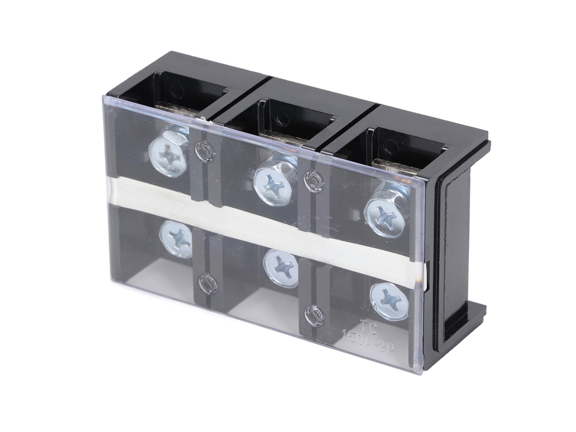 Bloque De Terminales De Dos Filas Con Tapa, Conector De Alimentación, Cableado De Cobre, Ac600v Tc-1503 (6 Puntos)