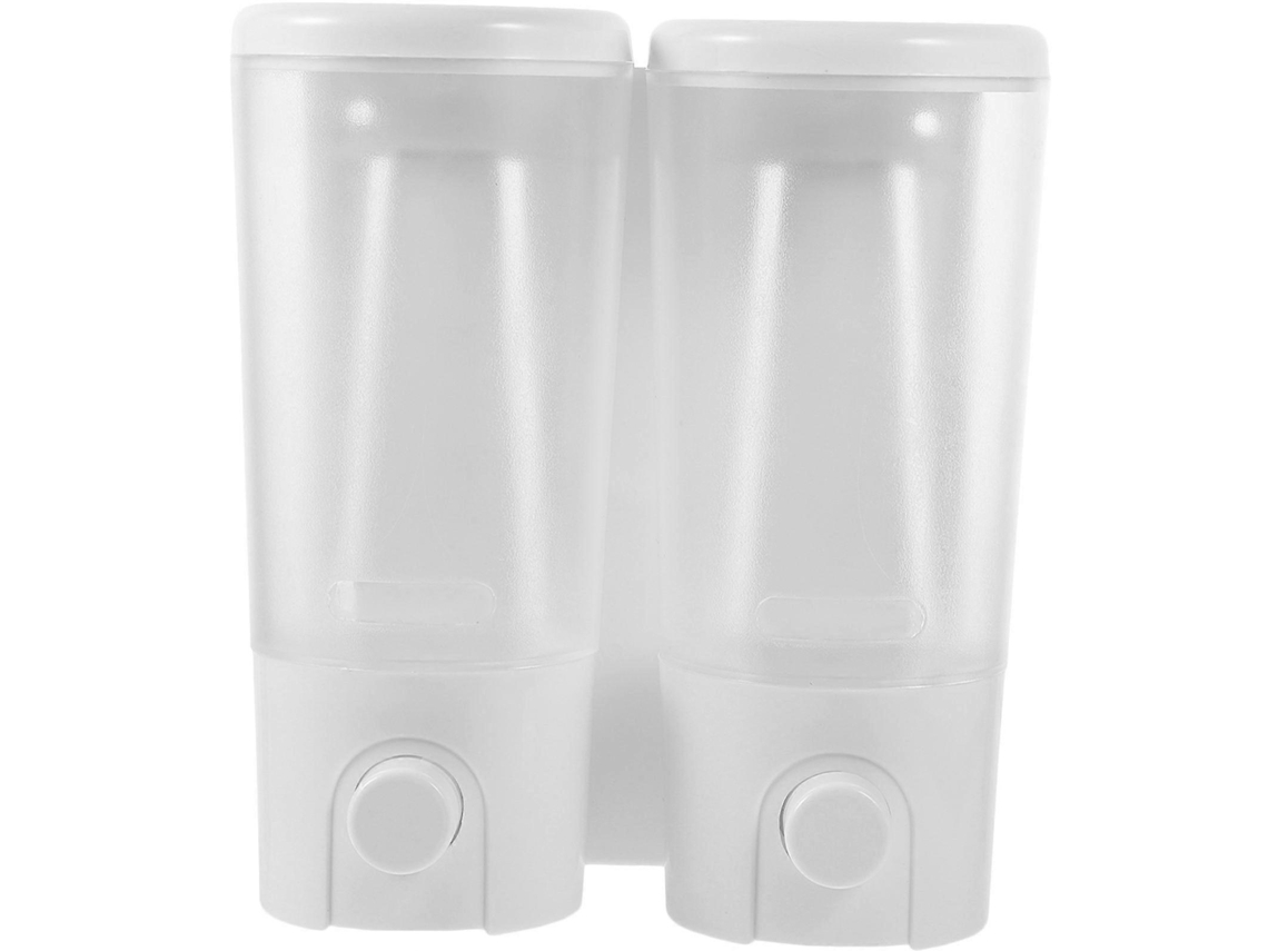 Dispensador de jabón de pared para baño, dispensador de champú para ducha con dos botellas, 19,5 x 17,5 x 7,6 cm, paquete de 1, Rosewell