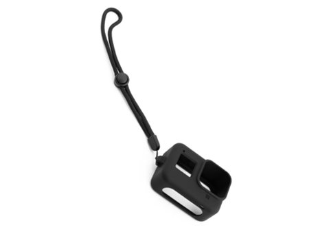 Para Gopro Hero 8 Camero Funda de silicona Correa de mano de seguridad Protección general Diseño ultraligero Anti-caída Absorción de golpes negro