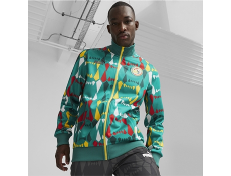 Chaqueta de Hombre para Fitness PUMA Chándal Sénégal Culture Verde (S)