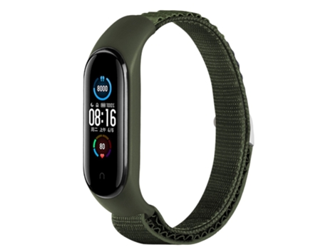 Correa de nailon Gancho en G de bucle alpino ajustable para Xiaomi Mi Band 3/Band 4/Band 5/Band 6/Band 7 - pista