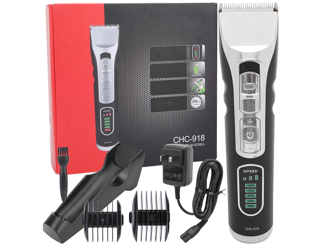 Kit De Cortar Cabelo Masculino, Máquina De Cortar Cabelo Recarregável Para Barbeiro Em Casa Chc918