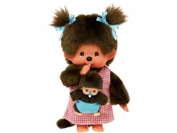 Peluche BANDAI NAMCO Monchhichi Maman &amp; Baby plush 20 cm