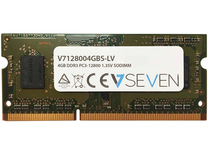 Memoria RAM DDR3 V7 V7128004GBS-DR-LV (1 x 4 GB - 1600 MHz - CL 11)