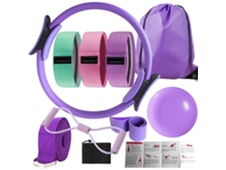 Set de Yoga Pilates (10 piezas) MDUG (morado 32 cm)