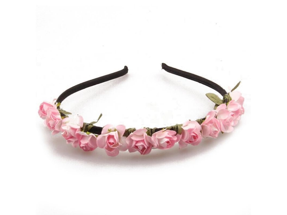 Tocado floral de rosas 2026, ajustable y cómodo para bodas y festivales.