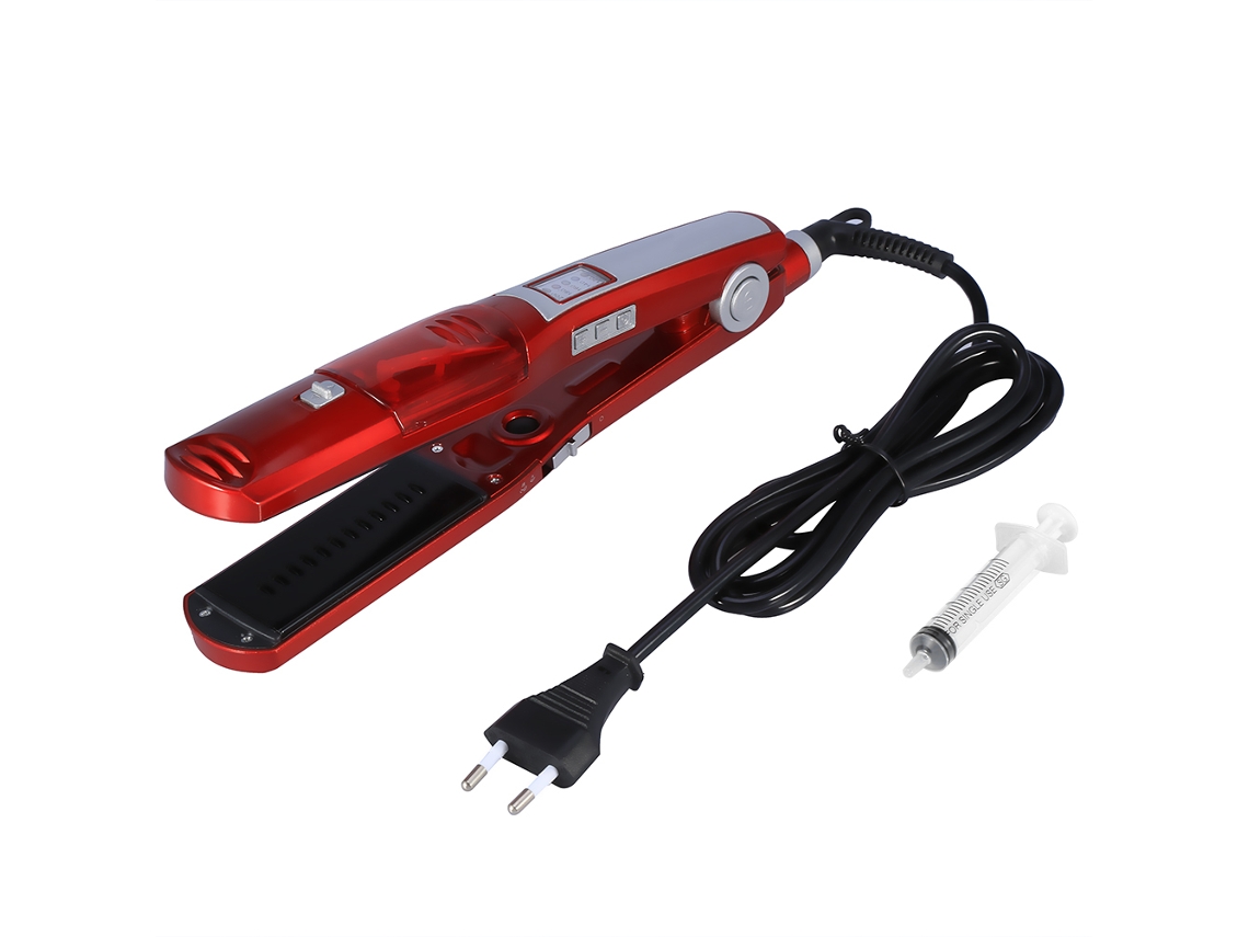 Plancha De Pelo Kemei Con Pantalla Led De Temperatura, Herramienta De Alisado Y Peinado Eléctrico