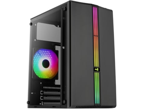 Micro atx carcasa de pc mini torre con panel de cristal AEROCOOL Evo Mini RGB