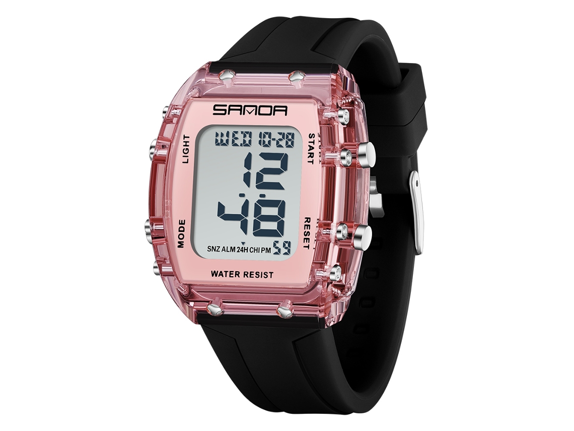 Nuevo reloj electrónico con luz nocturna LED, reloj de mujer, reloj de pulsera deportivo multifuncional, resistente al agua hasta 500 metros.