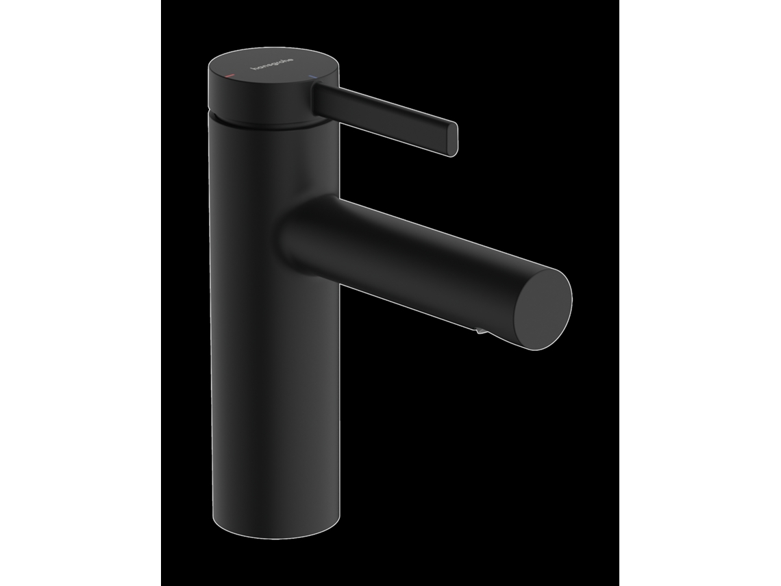 Mezclador monomando de lavabo Zesis S 100 Coolstart con válvula de descarga, 74720670, negro mate Hansgrohe