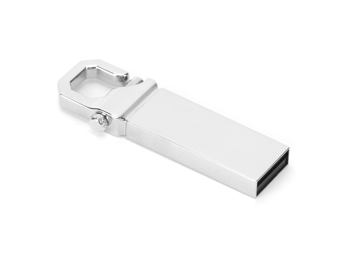 Unidad Flash Usb Usb2.0 Metal Mini Portátil Hebilla De Tigre Gris 4g