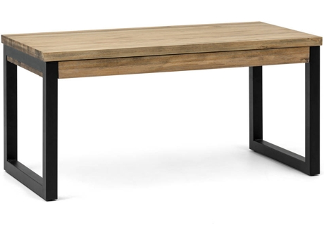 Mesa de Centro BOX FURNITURE 38 Icub Negro (Madera, Metal - 50x120x62 cm)