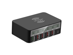 Cargador De Smartphone Carga Inalámbrica Rápida Carga Usb De Múltiples Puertos