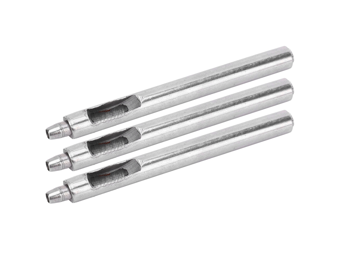 3 Piezas Herramienta De Perforación De Agujeros Redondos Acero Aleado Perforador Para Cuero Diy 4mm