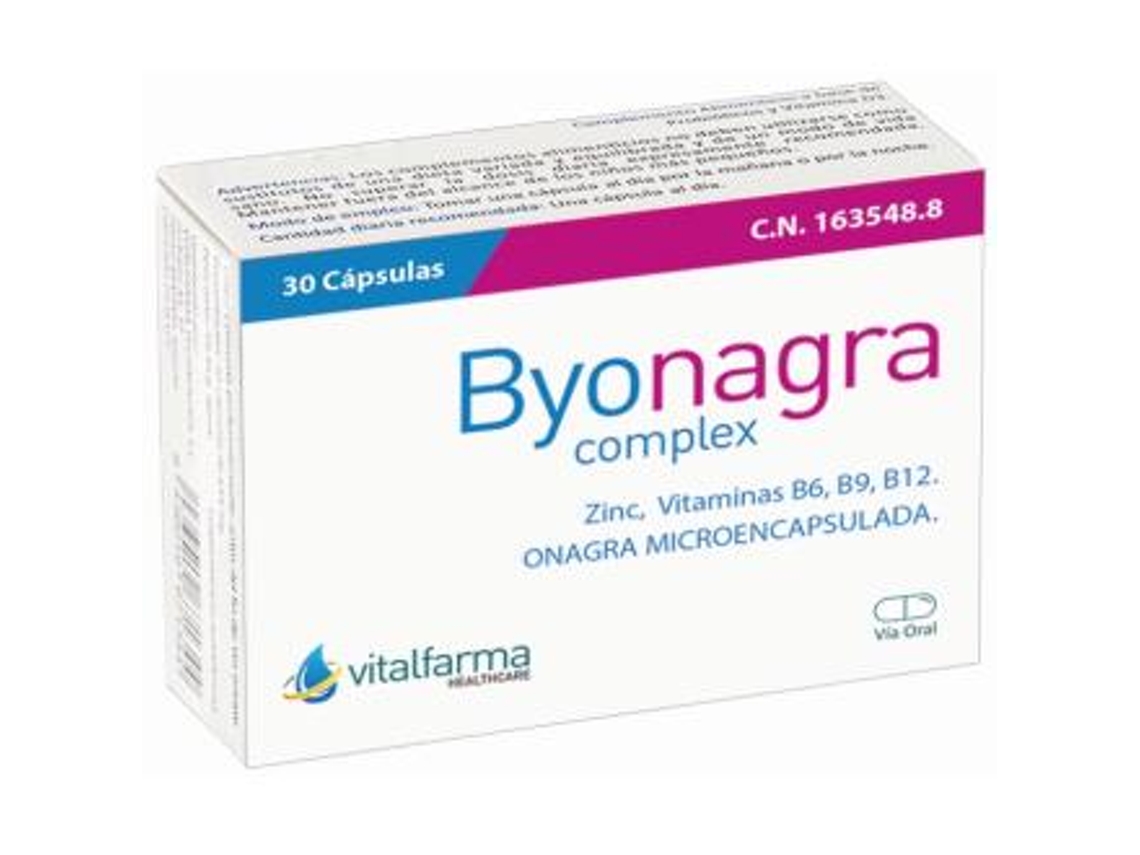 Complemento Alimentar VITALFARMA Byonagra Complex (30 cápsulas)