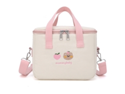 Bolso Cambiador Oxford Con Estampado De Dibujos Animados, Gran Capacidad, Rosa, Organizador Para Cochecito.