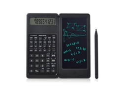 Calculadora científica Eifson S9 con bloc de notas, pantalla LCD de 10 dígitos, plegable y tableta de escritura borrable