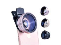 Lente de Zoom SLOWMOOSE 2 en 1 para Smartphone Macro Profesional HD Negro