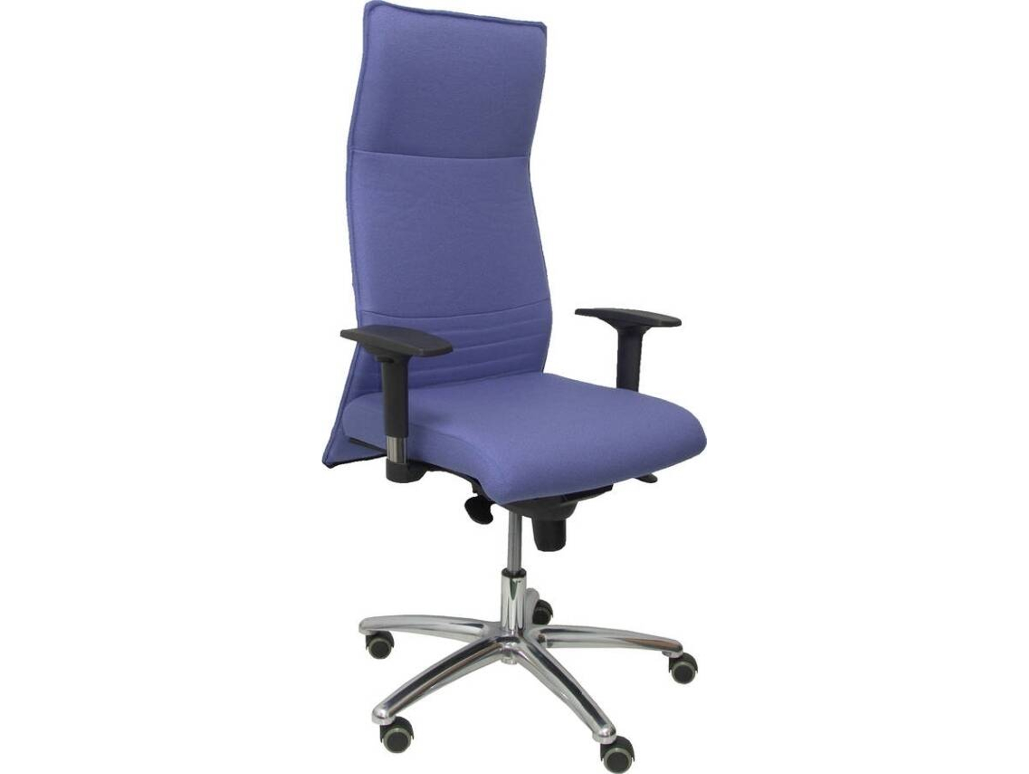Silla de Escritorio Ejecutiva PYC Albacete Azul con ruedas antiarañazos (Brazos Ajustables - Tejido)