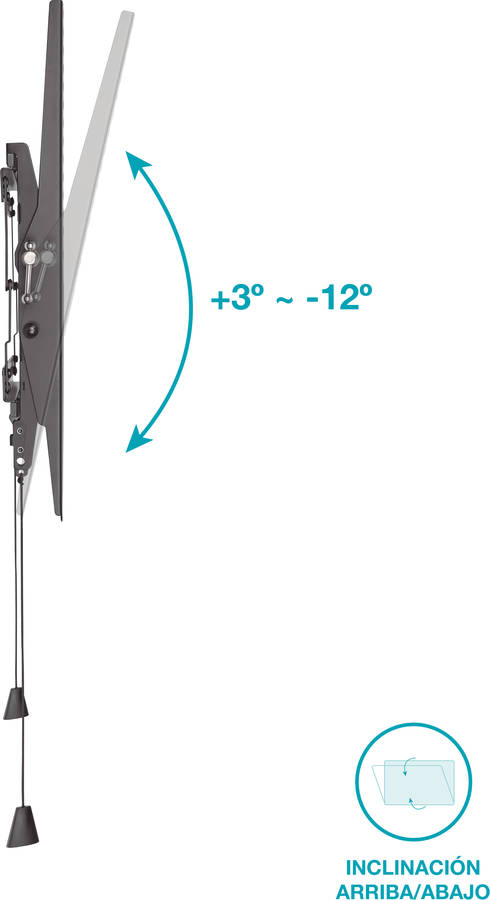 Soporte de TV HOLMIOS H55022 (Ajustable - 43'' a 90" - Hasta 70 kg)