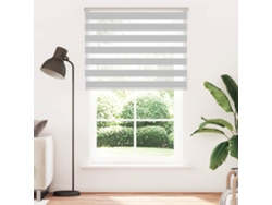 Maison Exclusive - Estor Cebra Gris Claro 140x230cm Tejido Ancho 135,9cm Poliéster