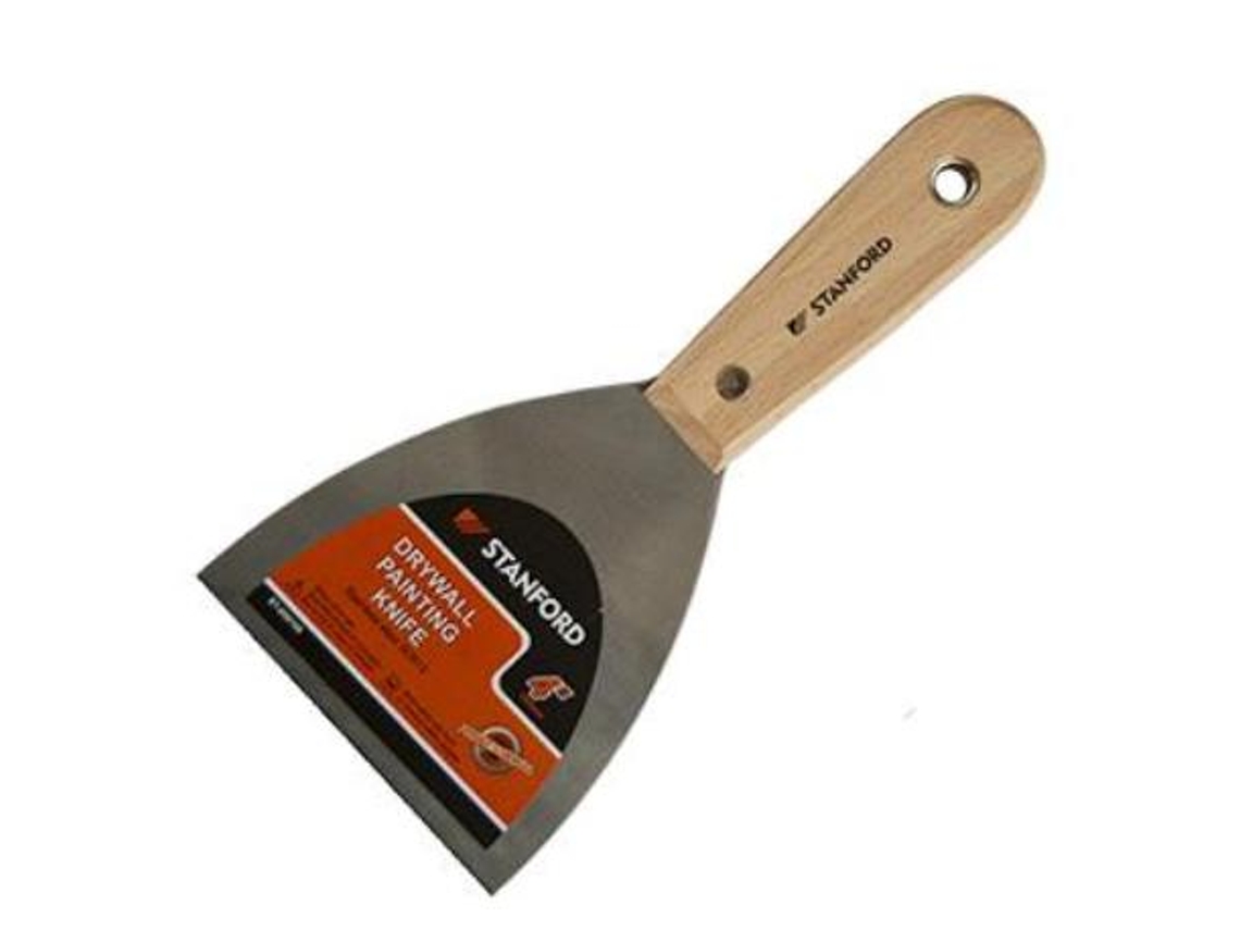Espatula acero cromada 100 mm m/ madera