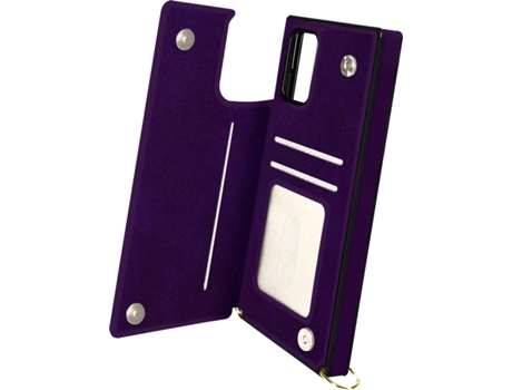 Carcasa Samsung Galaxy S20 FE AVIZAR Multifunción con Cordón Morado