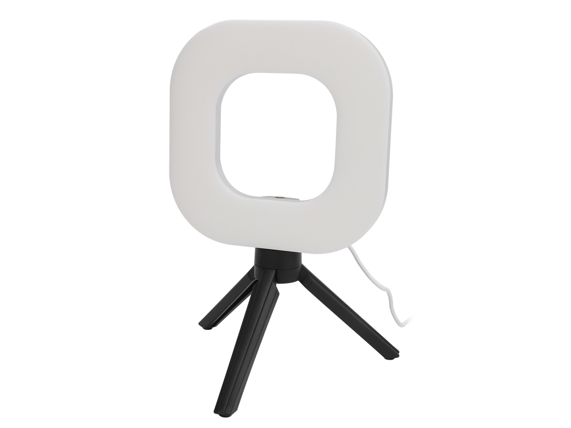 Luz De Vídeo Usb Com Clip E Tripé 5 Cores 10 Níveis De Brilho 72 Leds Para Stream E Maquiagem