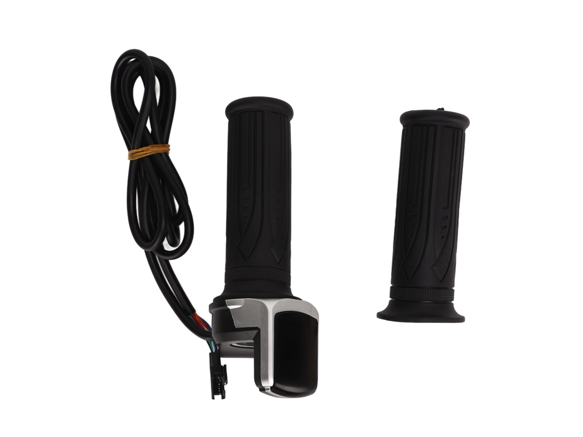 Puño Del Acelerador Para Bicicletas Y Patinetes Eléctricos Con Pantalla Lcd Impermeable Y Ajustable.