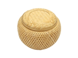 Tarro Para Almacenamiento De Hojas De Té, Recipiente Para Almacenamiento De Alimentos, Cesta De Bambú Trenzada, Cesta Hecha A Mano Webake