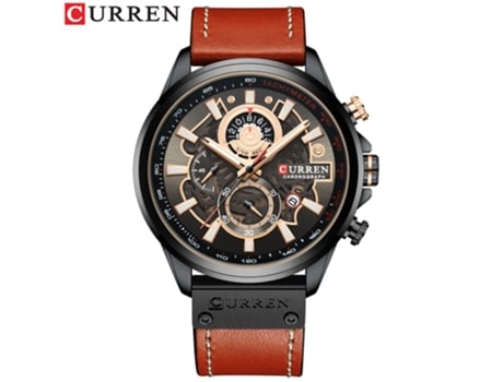 Relojes para Hombre, Relojes de Pulsera con Correa de Cuero Reloj de Negocios de Cuarzo Resistente al Agua para Hombres-Concha Negra Negra LUUCOZK